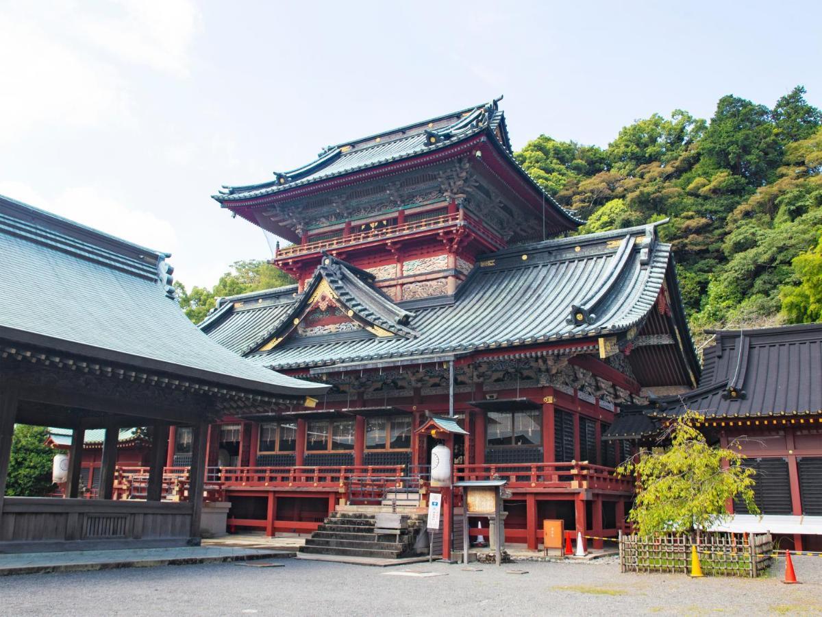 Hotel Associa Shizuoka Dış mekan fotoğraf The haiden of the shrine